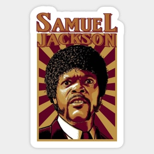 Samuel Jackson Retro Sticker